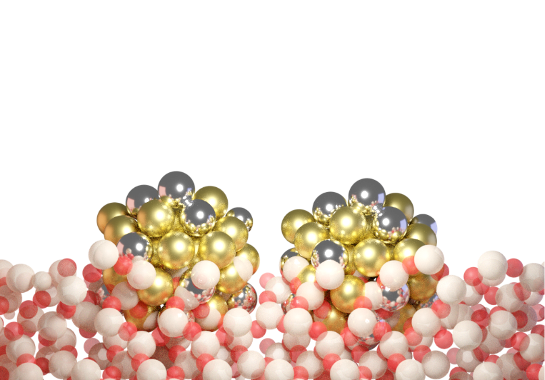 image of nanopartlces closer together