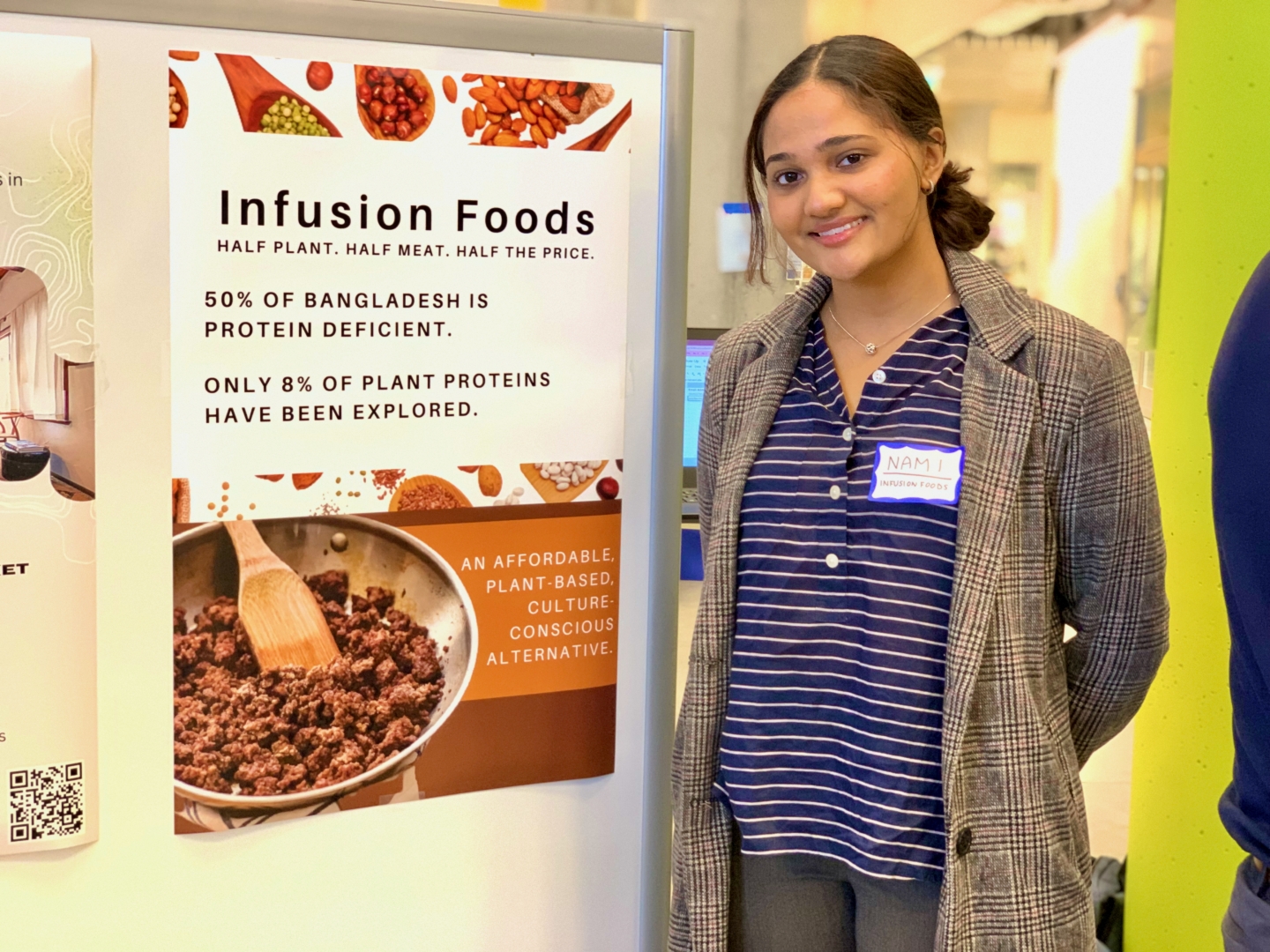 Namirah Quadir with "Infusion Foods"