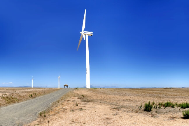 a wind turbine