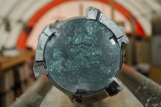 image of ice core sample
