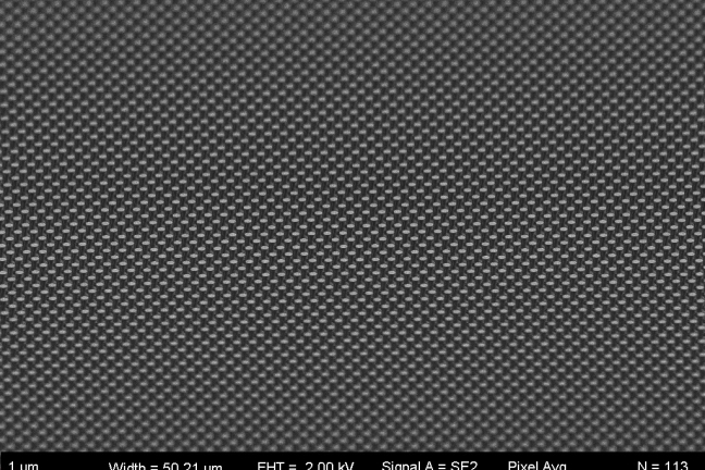 SEM image of the diamond mirror
