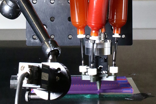 Printhead with four ink cartridges