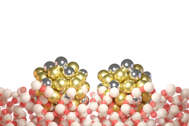 image of nanopartlces closer together
