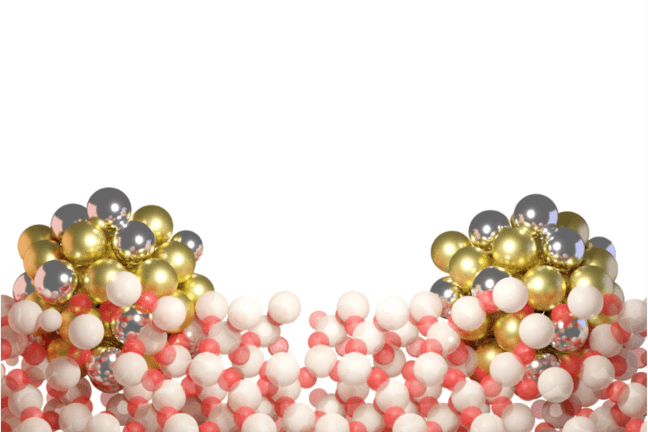 image of nanoparticles further apart