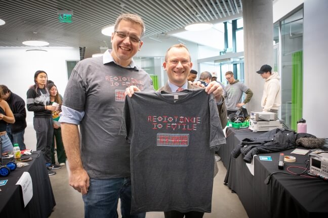 Professor Marko Loncar and Dean David Parkes