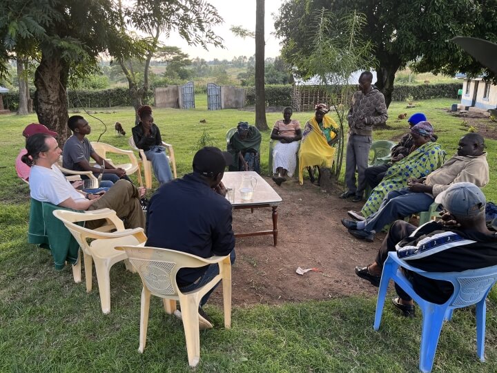 Harvard Engineers Without Borders members in meeting