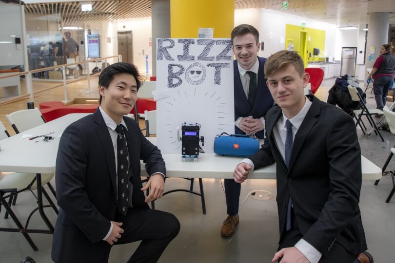 Team "Rizzbot" with their project