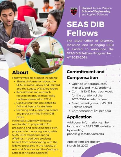 Advertisement for DIB Fellowship Application 