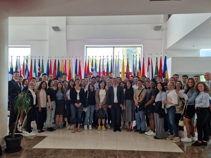 Balkan Trek students at the Ministry of Foreign Affairs of Macedonia