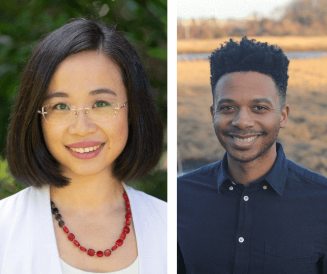 Former Harvard SEAS students Cindy Hu and Jahred Liddie