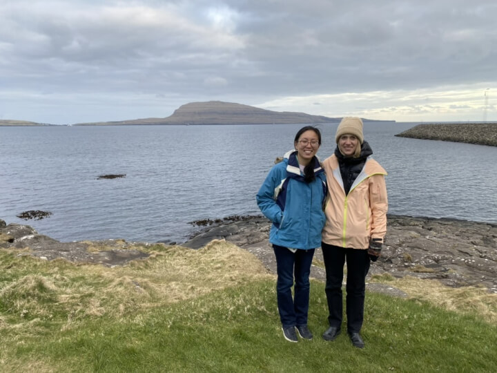 Jennifer Sun and Elsie Sunderland in the faroe islands