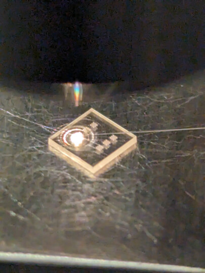 diamond chip with arrays of devices