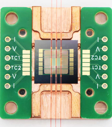 close-up of sensor on a circuit board