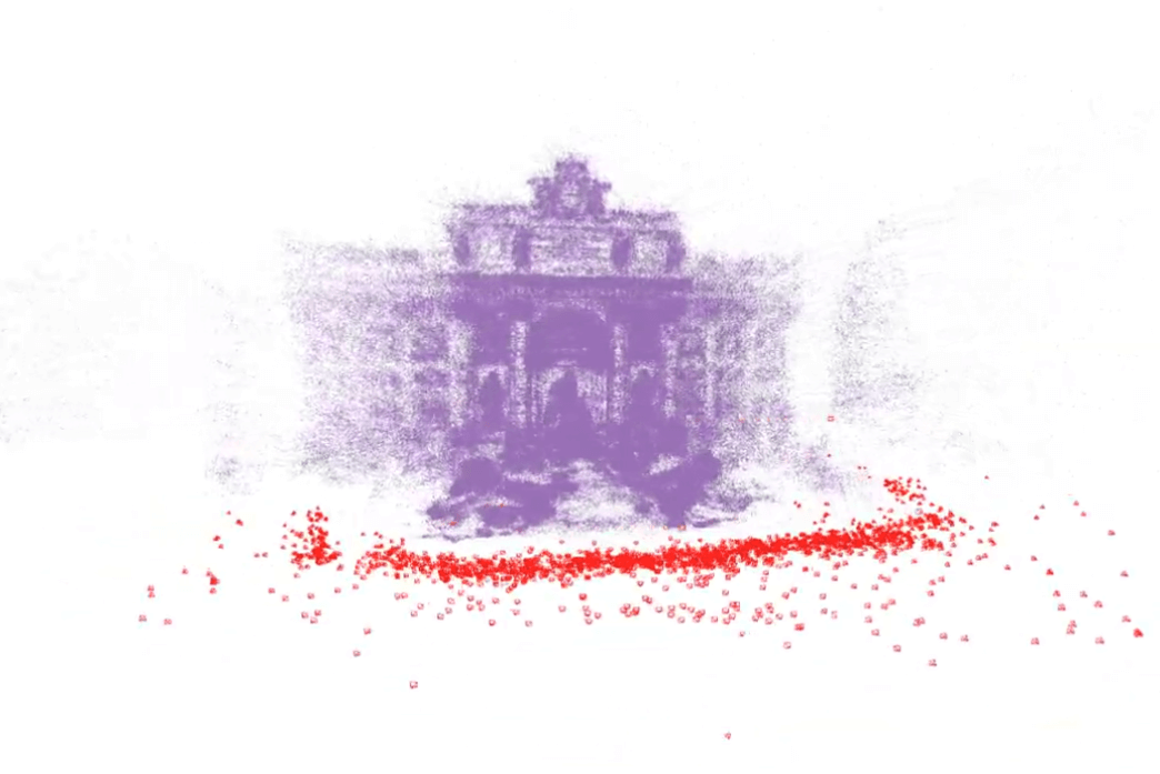 reconstructed 3D image of a building