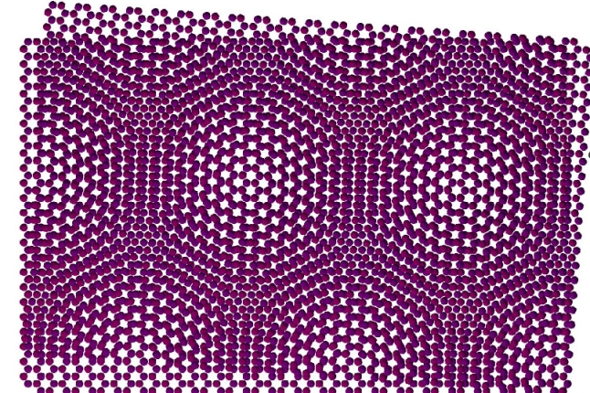 image of twisted graphene