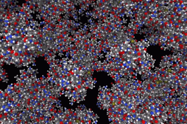 gif of a HIV capsid