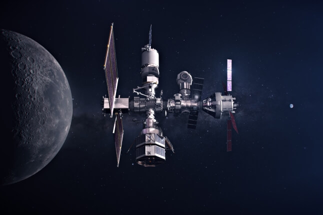 image of lunar space station
