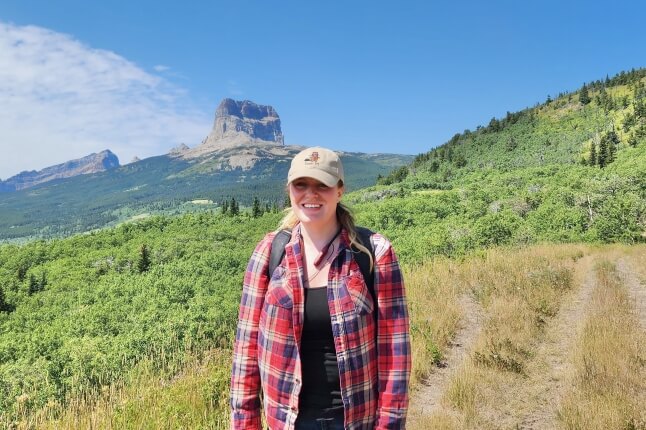 Harvard SEAS alum Jordan Kennedy, S.M. '18, Ph.D. '23 in the mountains