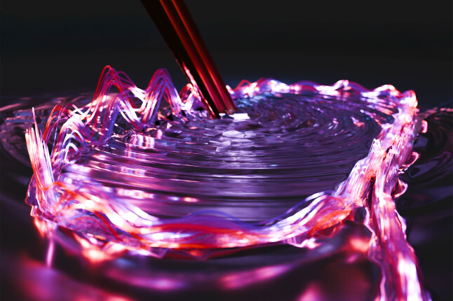 illustration of racetrack laser