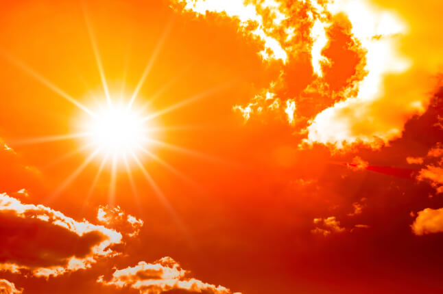 sun and clouds