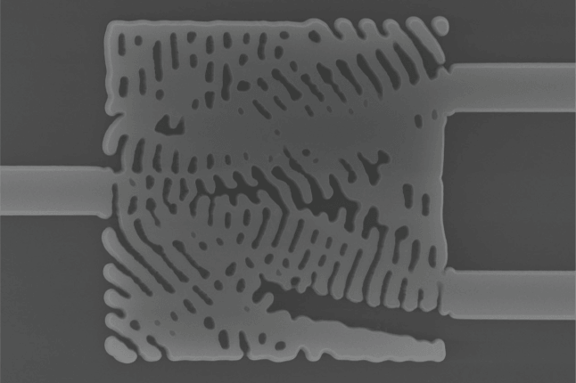 microscopic view of a photonic component