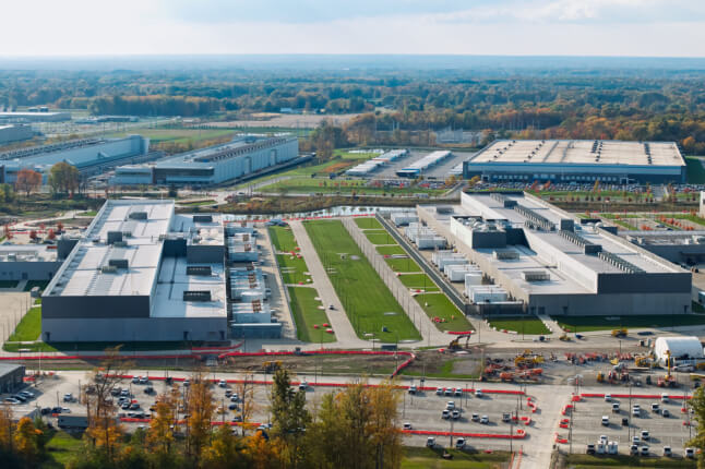 Stock image of an AI data center