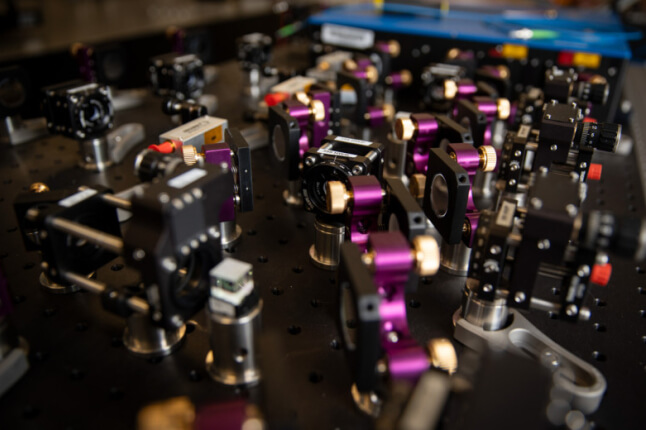 quantum expertimental setup on a tabletop