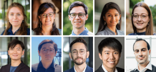 Headshots of the ten new faculty