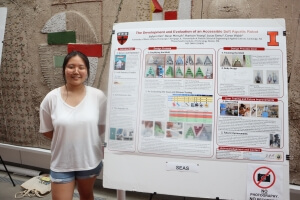 Jaylynn Kim with her poster