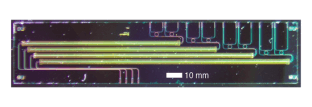 image of the electro-optic isolator chip