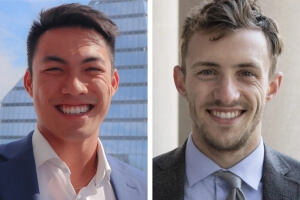 Images of Harvard students Ryan Hong and Will Sorenson