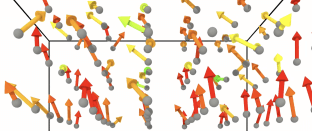 visualization with arrows and spheres of atomic charge dynamics in barium titanate