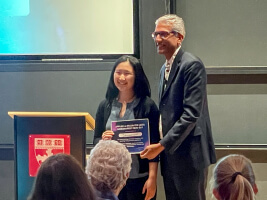 Harvard Grid Director Paul Hayre with SEAS student Karina Chung