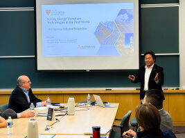 Ricky Sakai speaking in lecture hall