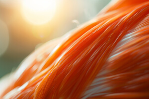 closeup of muscle fiber